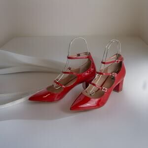 Tahari Rebecca Pump Flag Red 11 sophisticated dressy 46-01